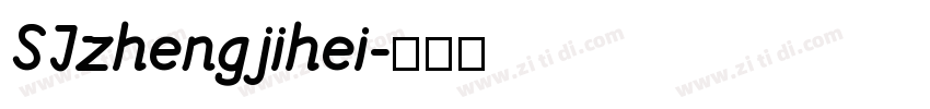 SJzhengjihei字体转换