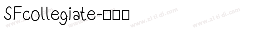 SFcollegiate字体转换