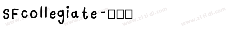 SFcollegiate字体转换