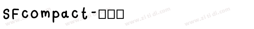 SFcompact字体转换