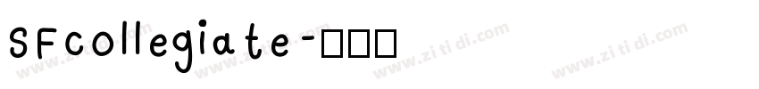SFcollegiate字体转换