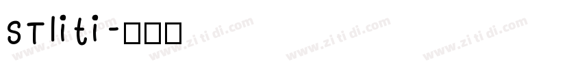 STliti字体转换