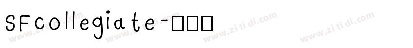 SFcollegiate字体转换