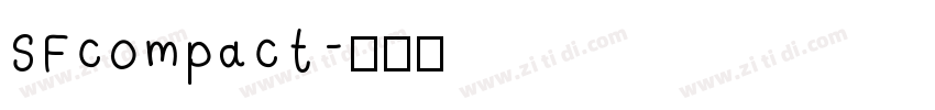 SFcompact字体转换
