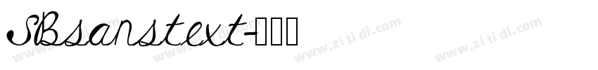 SBsanstext字体转换