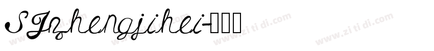 SJzhengjihei字体转换