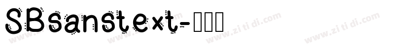 SBsanstext字体转换