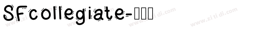 SFcollegiate字体转换