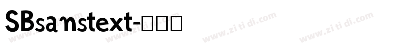 SBsanstext字体转换