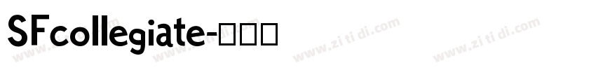 SFcollegiate字体转换