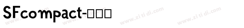 SFcompact字体转换