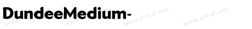 DundeeMedium字体转换