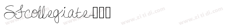 SFcollegiate字体转换