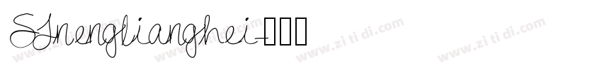 SJnenglianghei字体转换