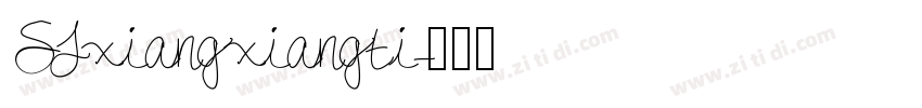SJxiangxiangti字体转换