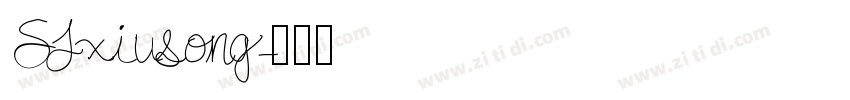 SJxiusong字体转换