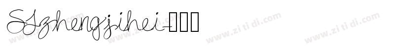 SJzhengjihei字体转换