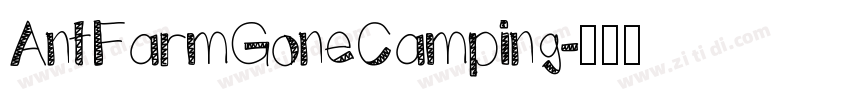 AntFarmGoneCamping字体转换