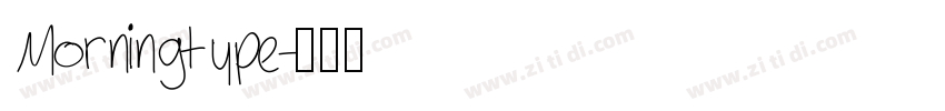 Morningtype字体转换