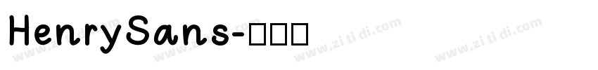 HenrySans字体转换