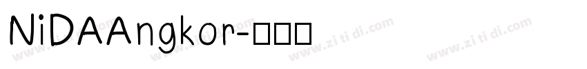 NiDAAngkor字体转换