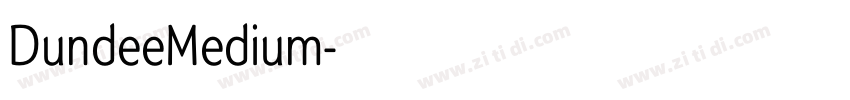 DundeeMedium字体转换