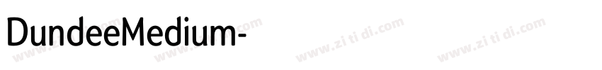 DundeeMedium字体转换