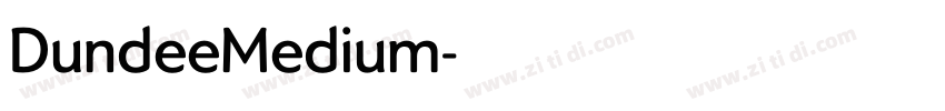 DundeeMedium字体转换