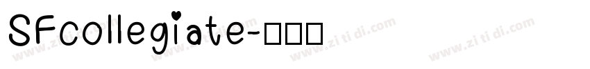 SFcollegiate字体转换