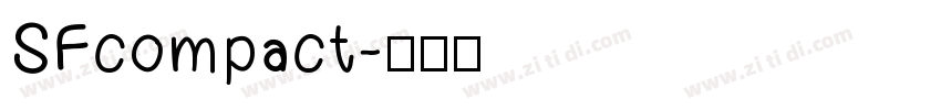 SFcompact字体转换