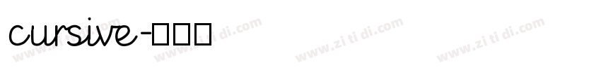 cursive字体转换