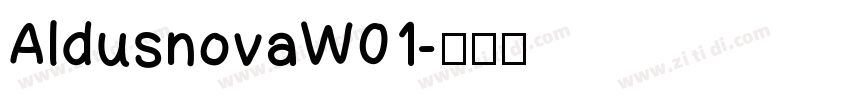 AldusnovaW01字体转换