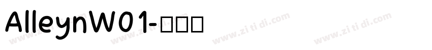 AlleynW01字体转换