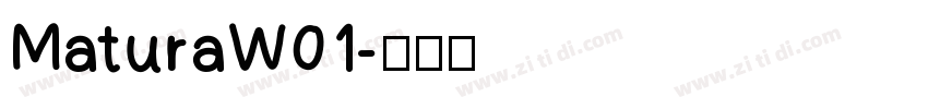 MaturaW01字体转换