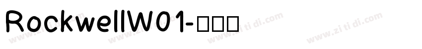 RockwellW01字体转换