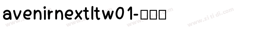 avenirnextltw01字体转换