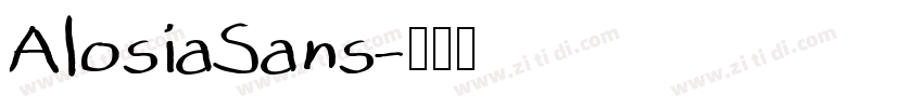 AlosiaSans字体转换