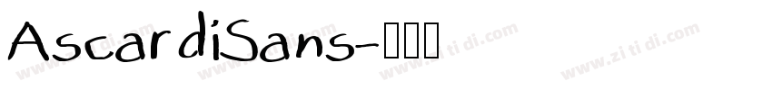 AscardiSans字体转换