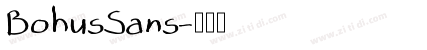 BohusSans字体转换