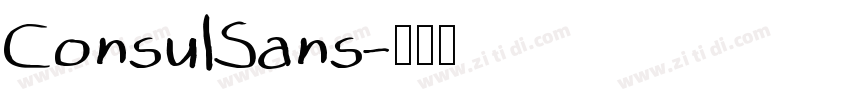 ConsulSans字体转换