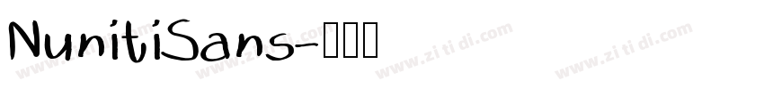 NunitiSans字体转换