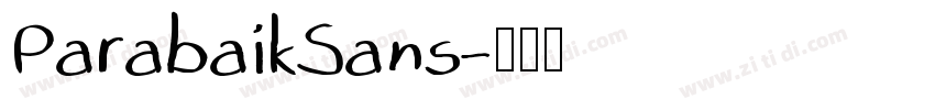 ParabaikSans字体转换