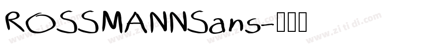 ROSSMANNSans字体转换