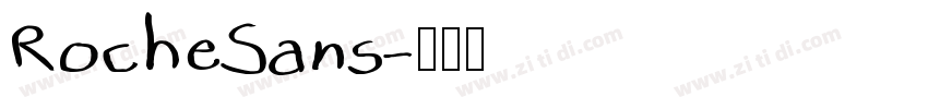 RocheSans字体转换