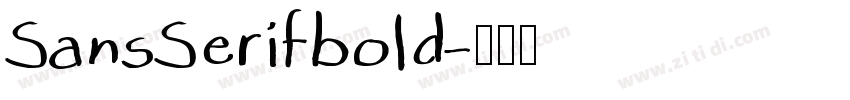 SansSerifbold字体转换