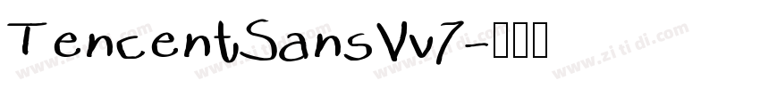 TencentSansVv7字体转换
