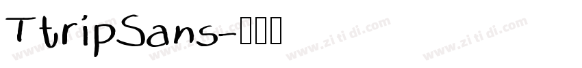 TtripSans字体转换
