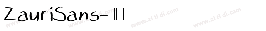ZauriSans字体转换
