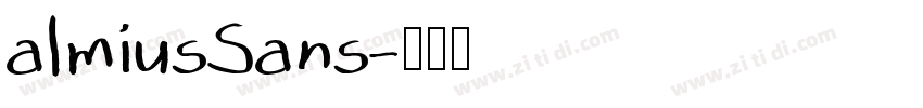 almiusSans字体转换