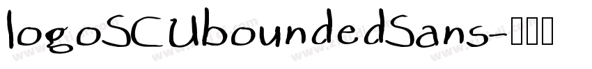 logoSCUboundedSans字体转换